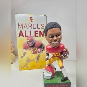 Marcus Allen Bobblehead with USC Jersey. USC Trojan Player Bobblehead Figurine.
